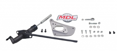MDL LF Series Hydraulic Clutch Master Kit, 62-67 Chevy II Nova, Black Billet Reservoir